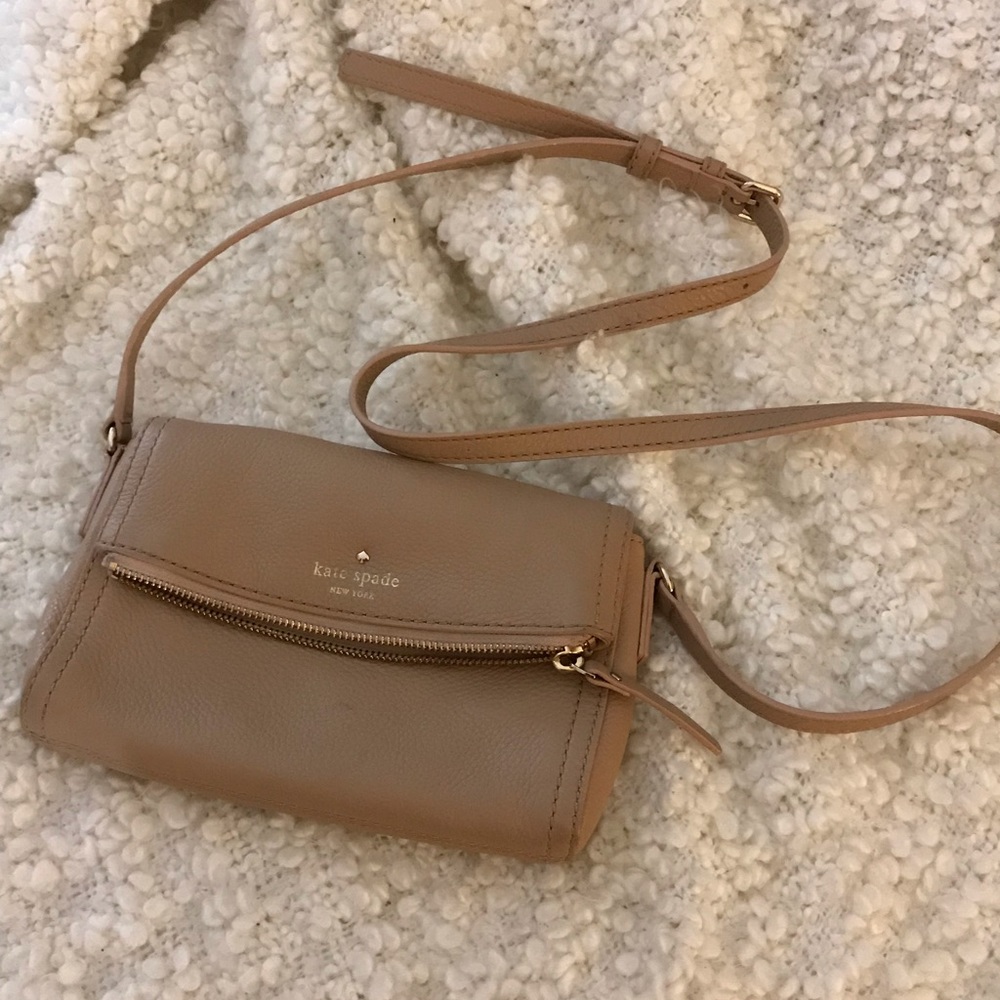 Kate Spade Tan Crossbody with Flap